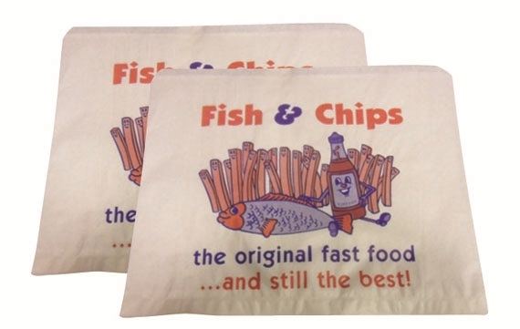 Fish and Chips Paper Bag